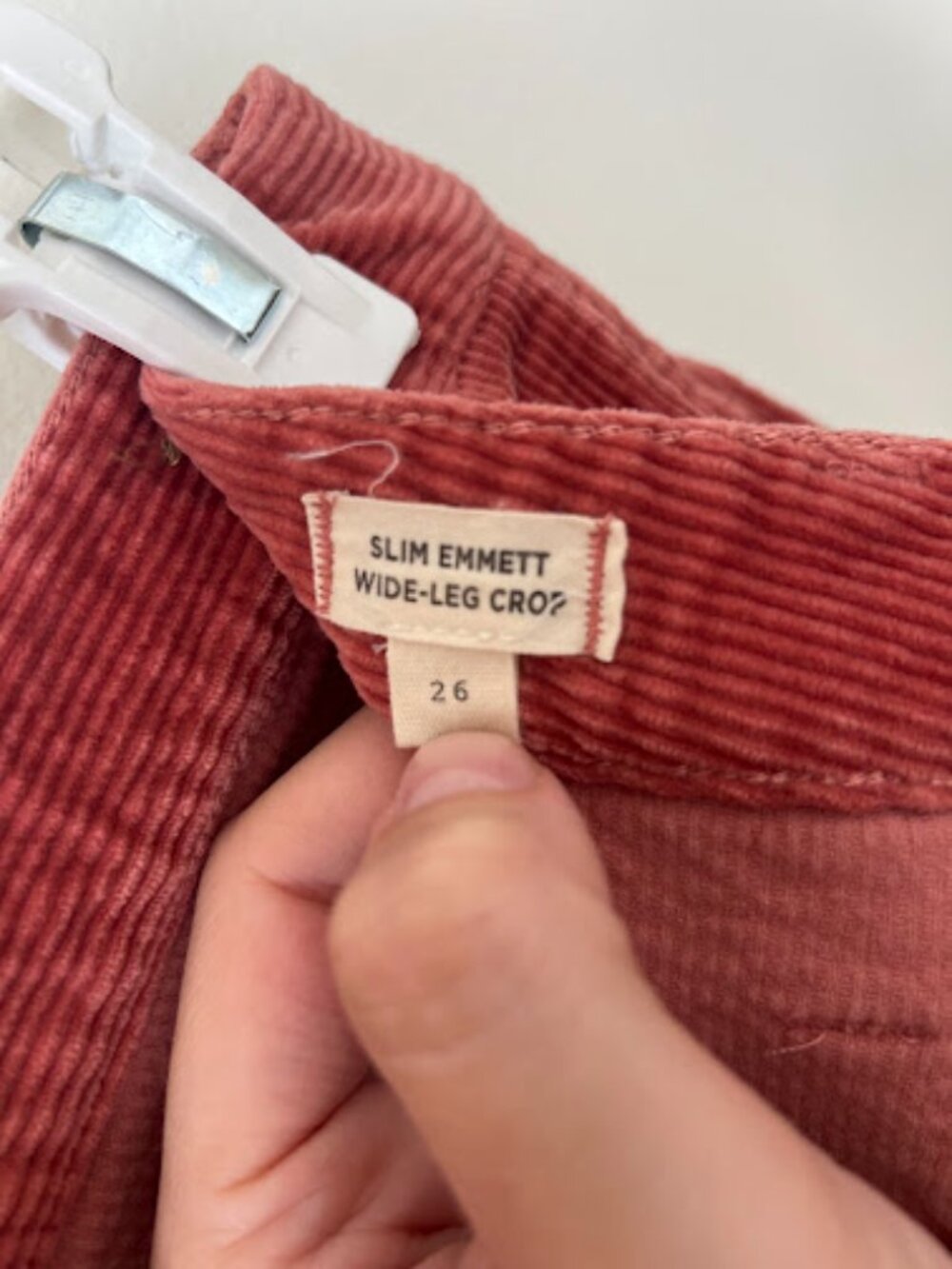 Madewell Slim Emmett Wide-Leg Crop Pants, New Copper - Size 26 - Picture 5 of 6